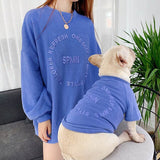 Winter  Family Parent-Child Matching Clothes For Dog Pet Cat Bulldog Dog Coat Jacket Hoodie Shirt For Women Dog Costume Outfits