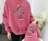 Family clothing for pet and owner dog hoodies parent-pet outfit French Bulldog attire dinogs cat autumn spring dogs clothes