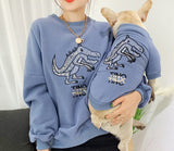 Family clothing for pet and owner dog hoodies parent-pet outfit French Bulldog attire dinogs cat autumn spring dogs clothes