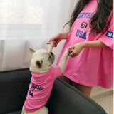 100% Cotton Family Dog Jumpsuit Pajamas Clothes For Small And Big Lovely