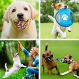 Dog Rope Toy Interactive Toy for Large Dog Rope Ball Chew Toys Teeth Cleaning Pet Toy for Small Medium Dogs Pet Products TY0116