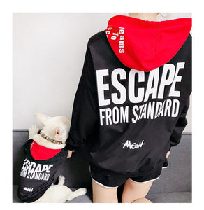 Fashion Family Clothes For Dog Pet Pitbull Dog Coat Jacket Clothes For Small Medium Dog Hoodie Shirt For Women Dog Pajamas