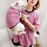 Cute Strip Dog Family Parent Outfits Clothes For Pet Cat Summer Cotton Small Medium Dog Vest Hoodie Shirt Women Shirt Pajamas