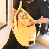 Banana Cat Pet Bed Dog Bed House Mat Durable Cozy Cute Cushion Basket Soft Warm Funny Portable Puppy Kitten mats Cat Kawaii Beds
