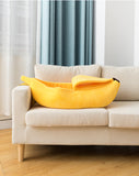 Banana Cat Pet Bed Dog Bed House Mat Durable Cozy Cute Cushion Basket Soft Warm Funny Portable Puppy Kitten mats Cat Kawaii Beds