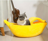 Banana Cat Pet Bed Dog Bed House Mat Durable Cozy Cute Cushion Basket Soft Warm Funny Portable Puppy Kitten mats Cat Kawaii Beds