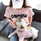 For Dog Pet Cartoon Summer Small Medium Dog Pet Cat Clothes Shirt Pajamas Women Shirt Dress Family Parent-Child Clothes Outfits