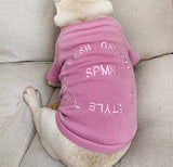 Spring Dog Hoodie Clothes Comfortable T-shirt For French Bulldog Clothes Dog Family Matching Costume Pet Parent-child Cloth