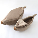 Banana Cat Pet Bed Dog Bed House Mat Durable Cozy Cute Cushion Basket Soft Warm Funny Portable Puppy Kitten mats Cat Kawaii Beds