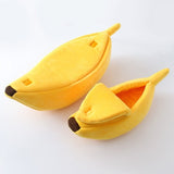 Banana Cat Pet Bed Dog Bed House Mat Durable Cozy Cute Cushion Basket Soft Warm Funny Portable Puppy Kitten mats Cat Kawaii Beds