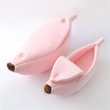Banana Cat Pet Bed Dog Bed House Mat Durable Cozy Cute Cushion Basket Soft Warm Funny Portable Puppy Kitten mats Cat Kawaii Beds
