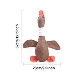 Cartoon Wild Goose Plush Dog Toys Resistance To Bite Squeaky Sound Pet Toy For Cleaning Teeth Puppy Dogs Chew Supplies