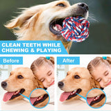 Dog Rope Toy Interactive Toy for Large Dog Rope Ball Chew Toys Teeth Cleaning Pet Toy for Small Medium Dogs Pet Products TY0116
