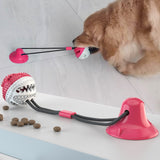 Molar Bite Interactive Dog Toy with Durable Rope and Suction Cup for Pulling/Chewing/Teeth Cleaning Self Playing Tog for Dogs