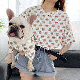 2020 Hot Selling Pet Costume Puppies Kittens Nice Look Family Matching Clothes Velvet Parent-Child With Cat Dog Cartoon Clothing