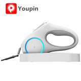 2021 Houndsy Pet Leash Dog Traction Rope Flexible Ring Shape 3m / 4.5m with Rechargeable LED Night Light