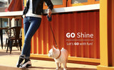 2021 Houndsy Pet Leash Dog Traction Rope Flexible Ring Shape 3m / 4.5m with Rechargeable LED Night Light