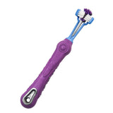 Pet Toothbrush Toothpaste Kit Three Sided Dog Brush Addition Bad Breath Tartar Teeth Care Dog Cat Cleaning Mouth Dog toothbrush