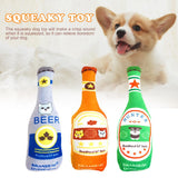 Dog Squeaky Toy Pet Novelty Chewing Toy Dog Interactive Toy Puppy Molar Toy Pet Plush Toy Beer Toys
