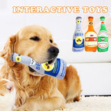 Dog Squeaky Toy Pet Novelty Chewing Toy Dog Interactive Toy Puppy Molar Toy Pet Plush Toy Beer Toys