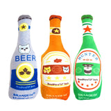 Dog Squeaky Toy Pet Novelty Chewing Toy Dog Interactive Toy Puppy Molar Toy Pet Plush Toy Beer Toys