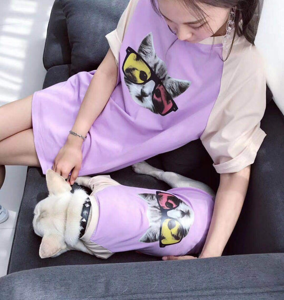 Cool Family Clothes For Dog Pet Summer Soft Small Big Large Dog Clothes Hoodie Shirt Adult Hoodie Shirt Dog Pajamas clothing