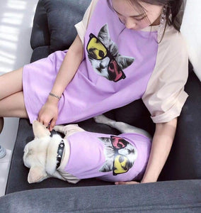 Cool Family Clothes For Dog Pet Summer Soft Small Big Large Dog Clothes Hoodie Shirt Adult Hoodie Shirt Dog Pajamas clothing