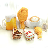 Drop shipping Simulation Food Shape Plush Pillow Creative Cake Coffee Beer Plush Toys Stuffed Cushion Home Decor Gifts for Kids