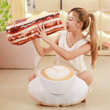 Drop shipping Simulation Food Shape Plush Pillow Creative Cake Coffee Beer Plush Toys Stuffed Cushion Home Decor Gifts for Kids