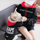 Fashion Family Clothes For Dog Pet Pitbull Dog Coat Jacket Clothes For Small Medium Dog Hoodie Shirt For Women Dog Pajamas