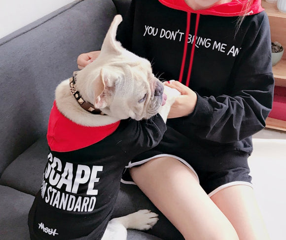 Family clothing for pet and owner dog hoodies parent-pet outfit French Bulldog attire dogs cat autumn spring dogs clothes