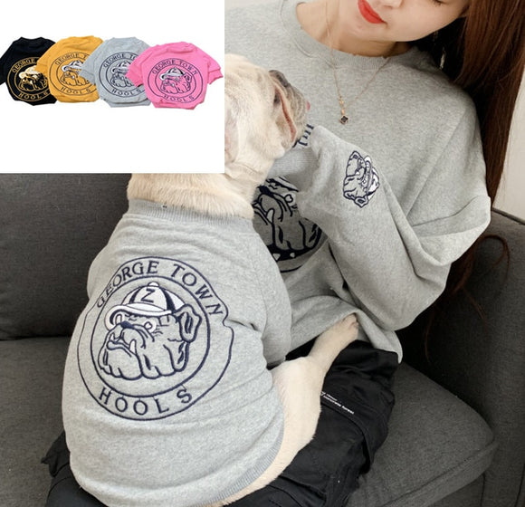 Family clothing for pet and owner dog hoodies parent-pet outfit French Bulldog attire dogs cat autumn spring dogs clothes